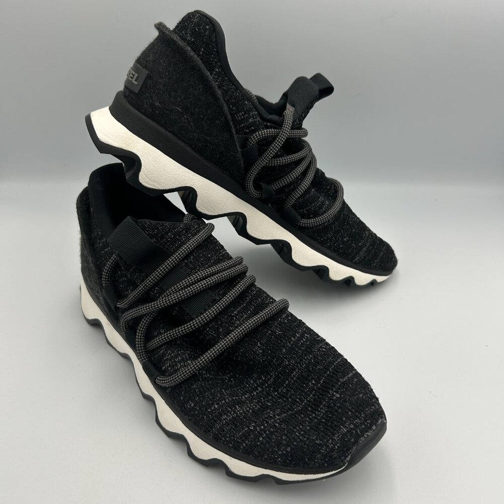 Sorel Kinetic Impact Lace Up Black Gray Sneakers 5.5 Shoes‎ - Picture 5 of 9